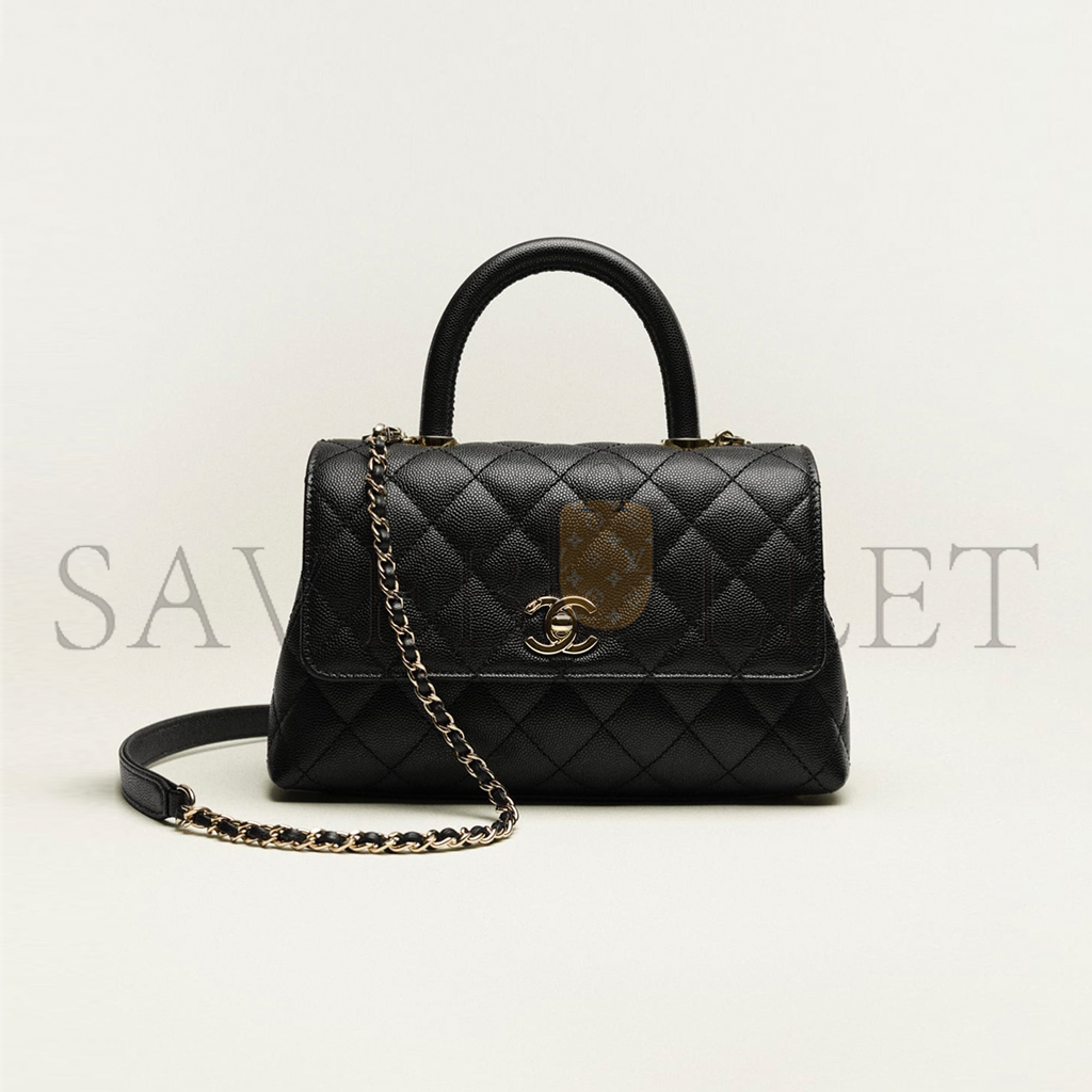 CHANEL MASTER SMALL TOP HANDLE FLAP BAG A92990 (24*14*10cm)